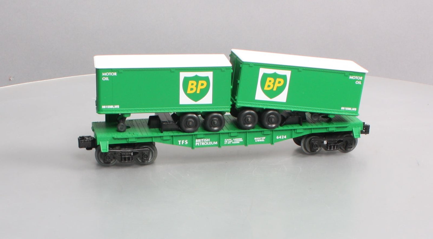 Lionel 6-26001 O Gauge BP FC W/2 Piggyback Trailers LN/Box