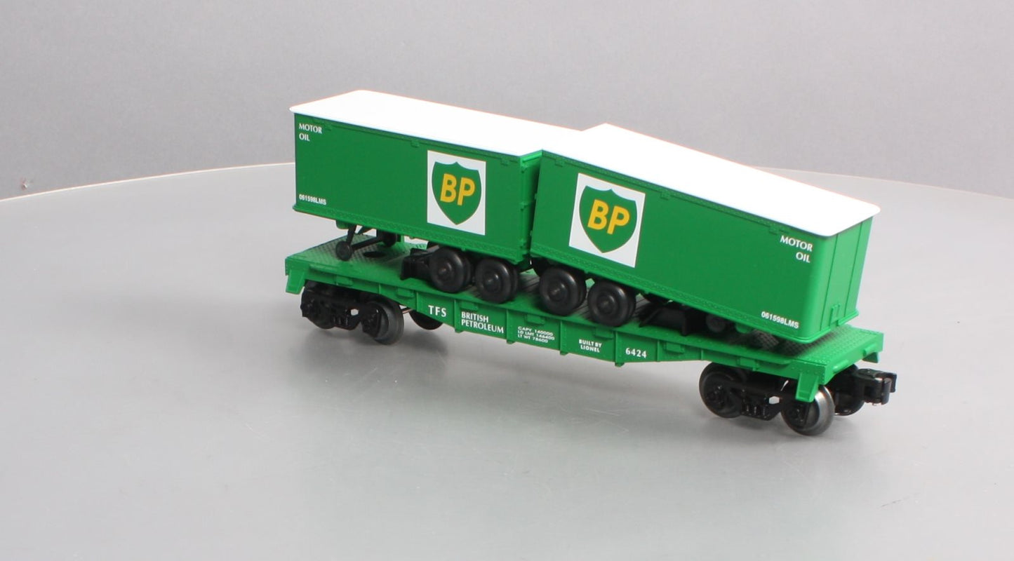 Lionel 6-26001 O Gauge BP FC W/2 Piggyback Trailers LN/Box