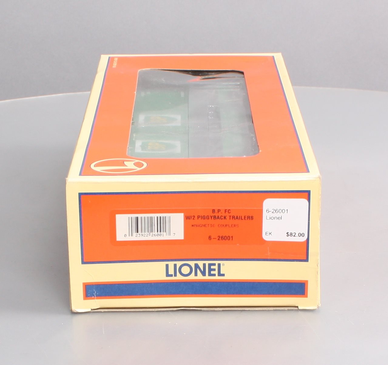 Lionel 6-26001 O Gauge BP FC W/2 Piggyback Trailers LN/Box