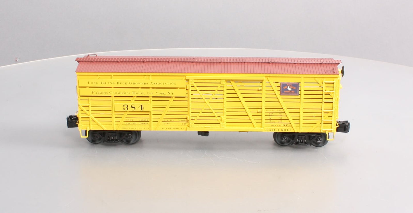 Lionel 20-01260 O Long Island Duck Growers Association Duckling Stock Car #384 NIB