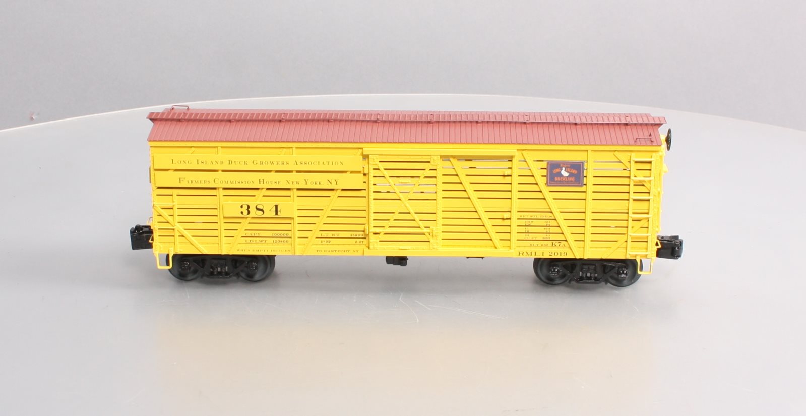 Lionel 20-01260 O Long Island Duck Growers Association Duckling Stock Car #384 NIB
