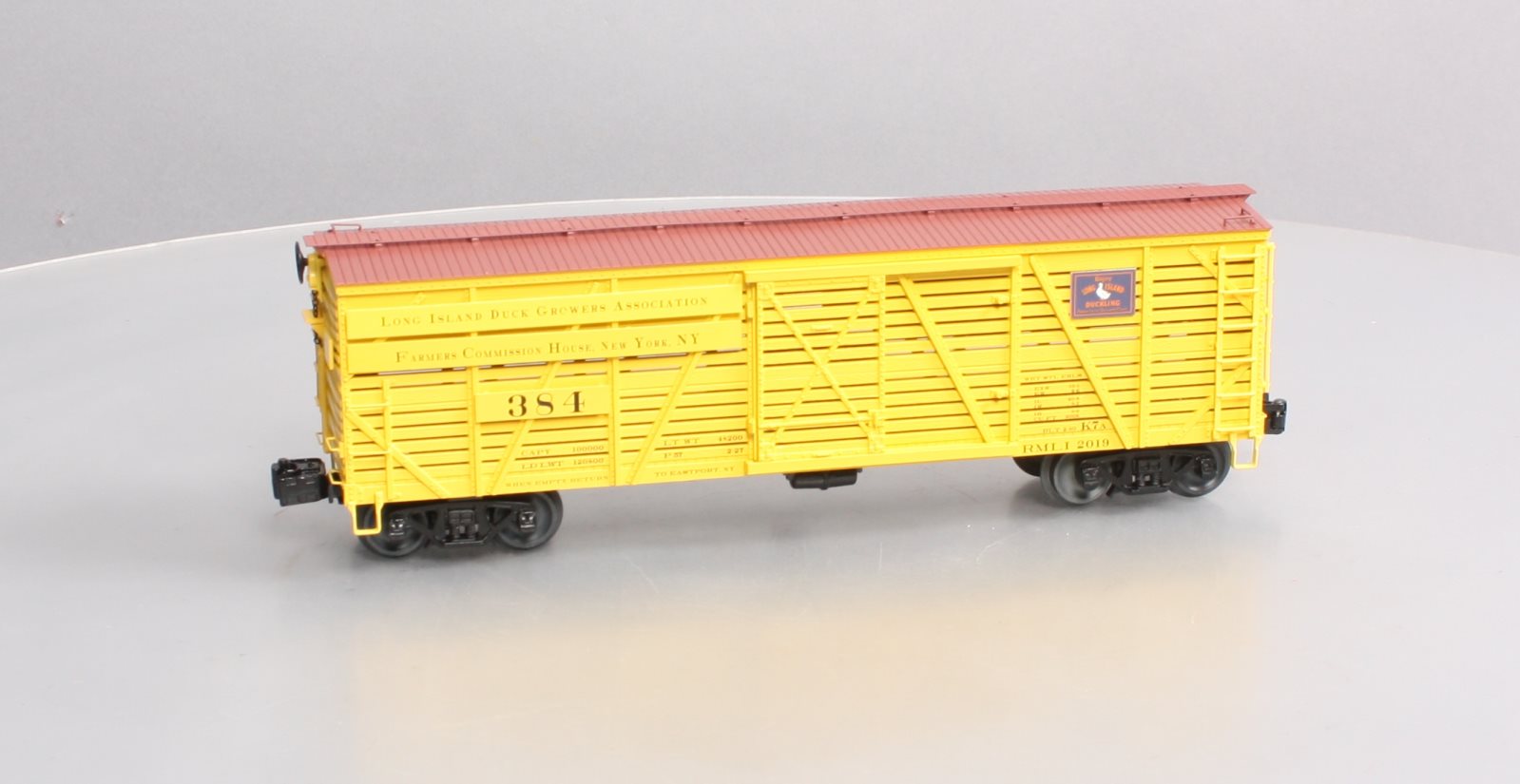 Lionel 20-01260 O Long Island Duck Growers Association Duckling Stock Car #384 NIB