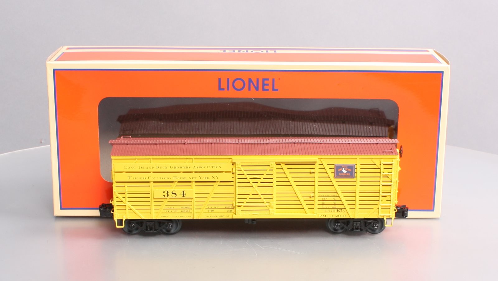 Lionel 20-01260 O Long Island Duck Growers Association Duckling Stock Car #384 NIB