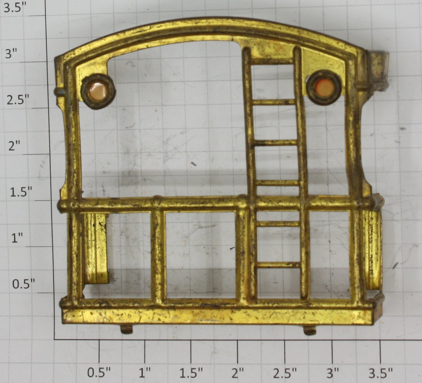 Lionel 517-10 Lionel Standard Gauge Brass Caboose End w/ Lenses
