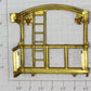 Lionel 517-10 Lionel Standard Gauge Brass Caboose End w/ Lenses