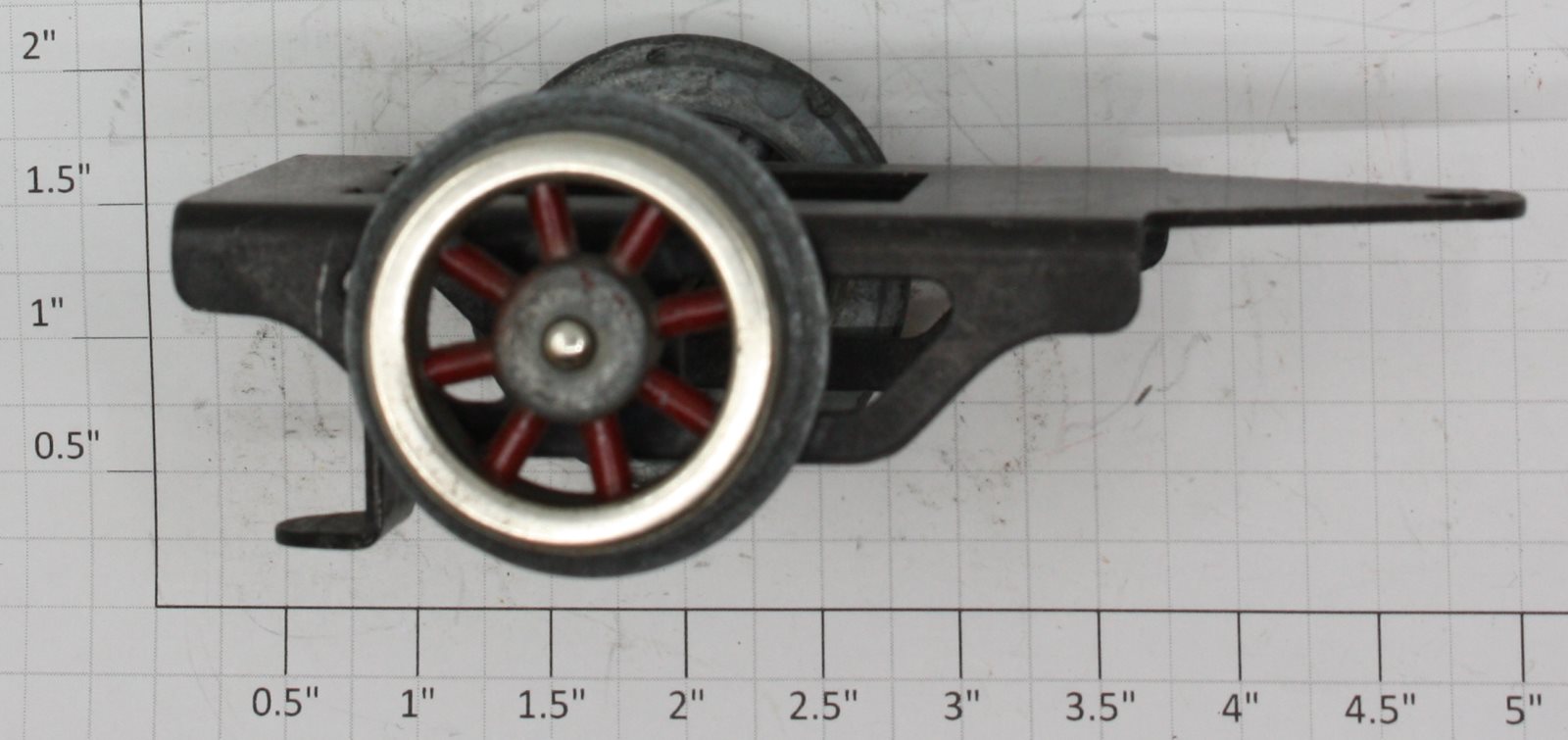 Lionel 385E-41 Prewar Rear Truck w/ Red Wheels 385E/390/390E - Repro