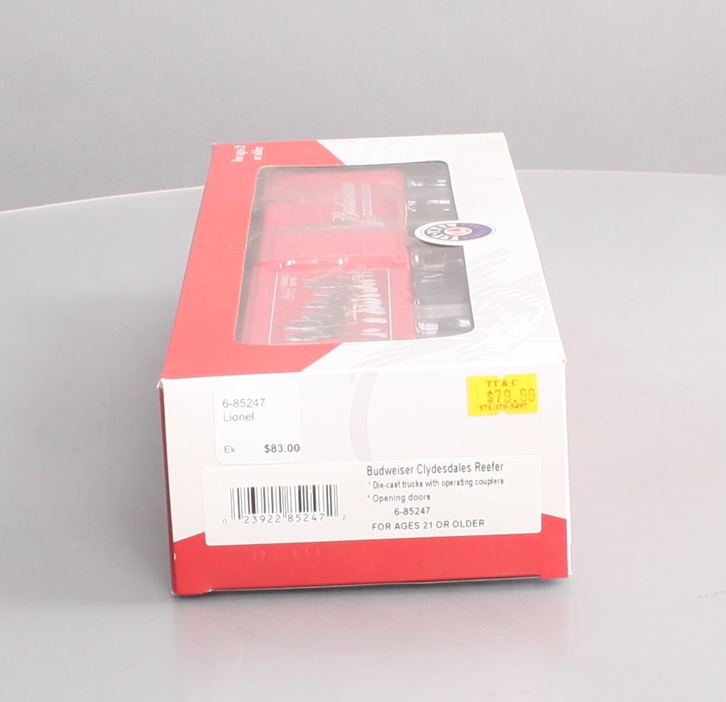 Lionel 6-85247 O Gauge Budweiser Clydesdales Reefer LN/Box