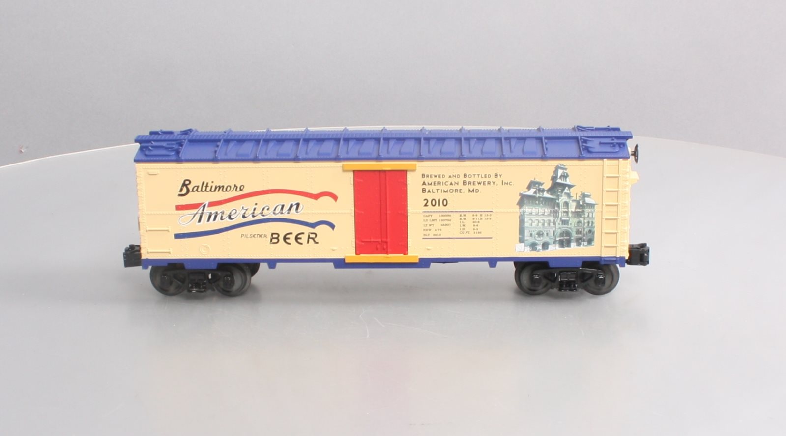 MTH 30-78119 O Gauge American Beer Reefer Car TCA Banquet Car 2010 LN/Box