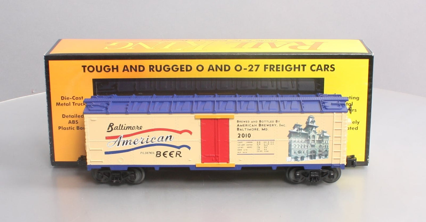 MTH 30-78119 O Gauge American Beer Reefer Car TCA Banquet Car 2010 LN/Box