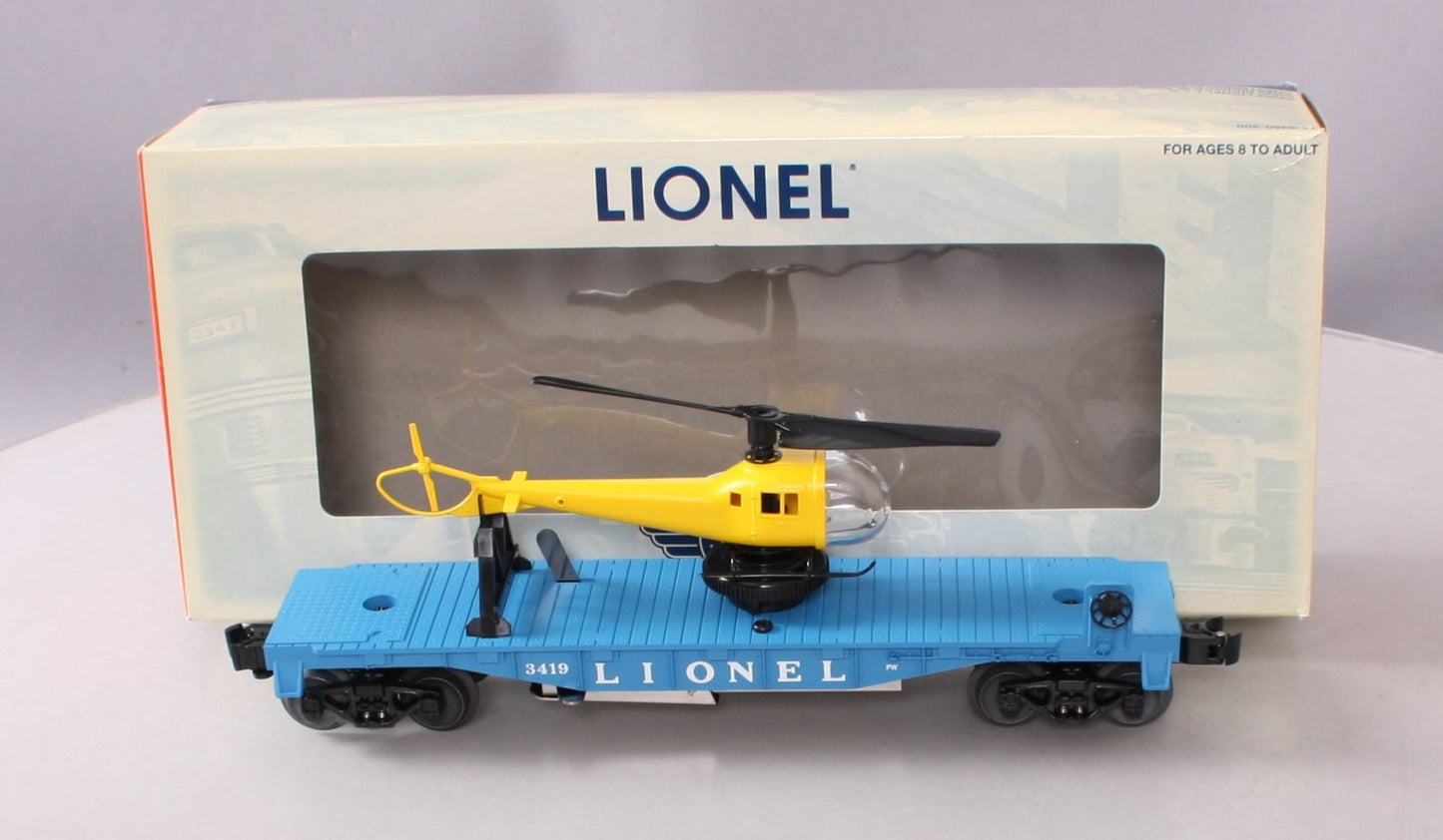 Lionel 6-29827 O Gauge 3419 Helicopter Launch Car PWC LN/Box
