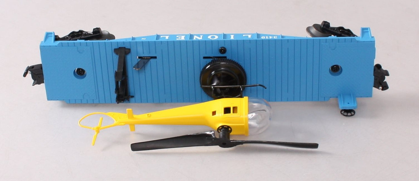 Lionel 6-29827 O Gauge 3419 Helicopter Launch Car PWC LN/Box