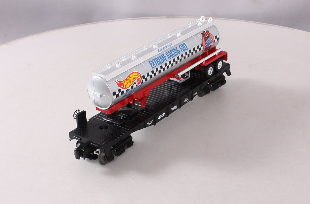 Lionel 6-52130 O Gauge Hot Wheels TOFC Flatcar w/ Fuel Tanker NIB