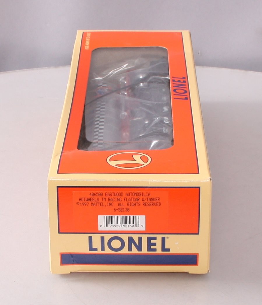 Lionel 6-52130 O Gauge Hot Wheels TOFC Flatcar w/ Fuel Tanker NIB