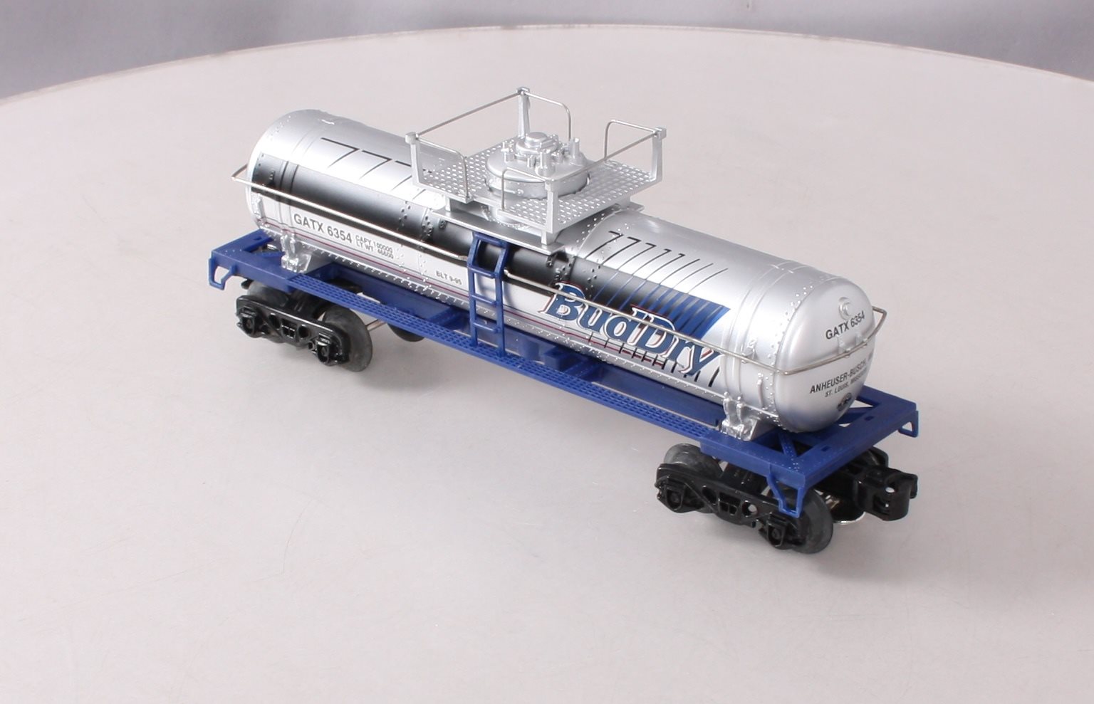 Anheuser-Busch k-6354 O Gauge Bud Dry Single Dome Tank Car EX/Box