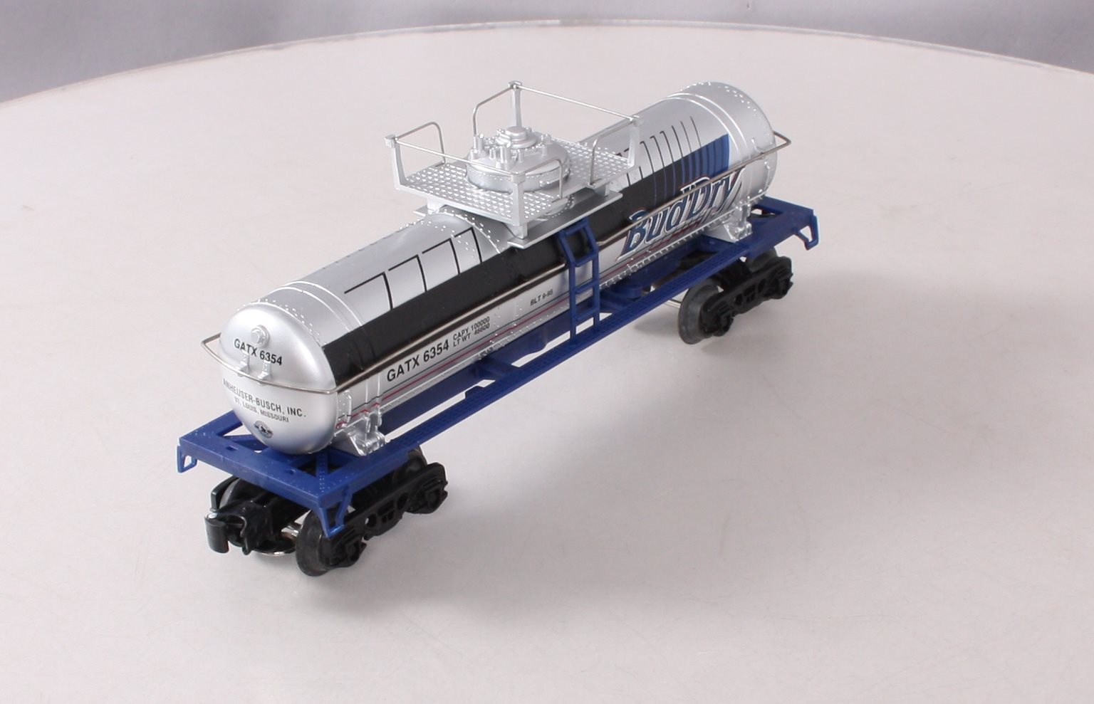 Anheuser-Busch k-6354 O Gauge Bud Dry Single Dome Tank Car EX/Box
