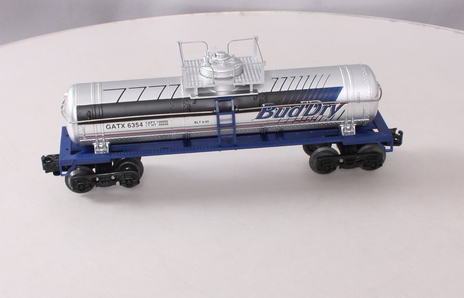 Anheuser-Busch k-6354 O Gauge Bud Dry Single Dome Tank Car EX/Box