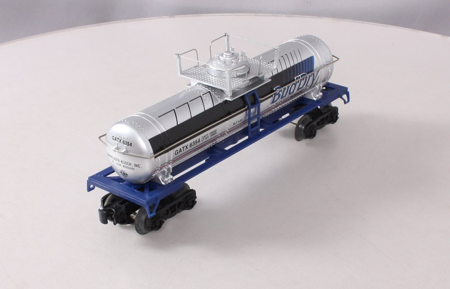 Anheuser-Busch k-6354 O Gauge Bud Dry Single Dome Tank Car EX/Box