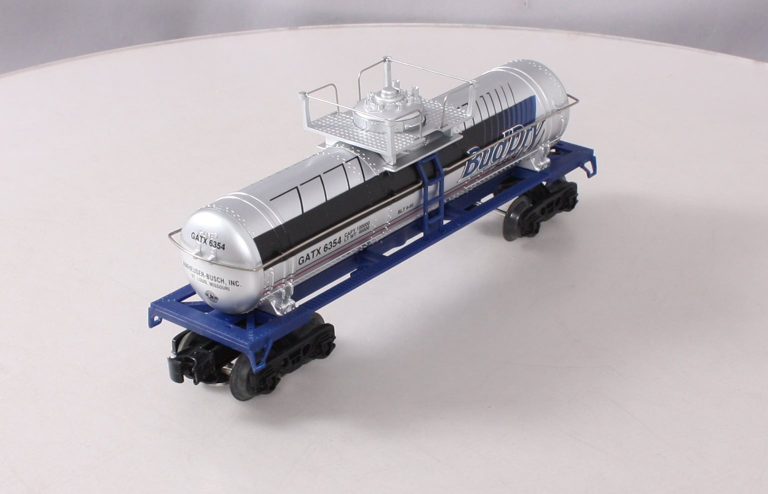 Anheuser-Busch k-6354 O Gauge Bud Dry Single Dome Tank Car EX/Box