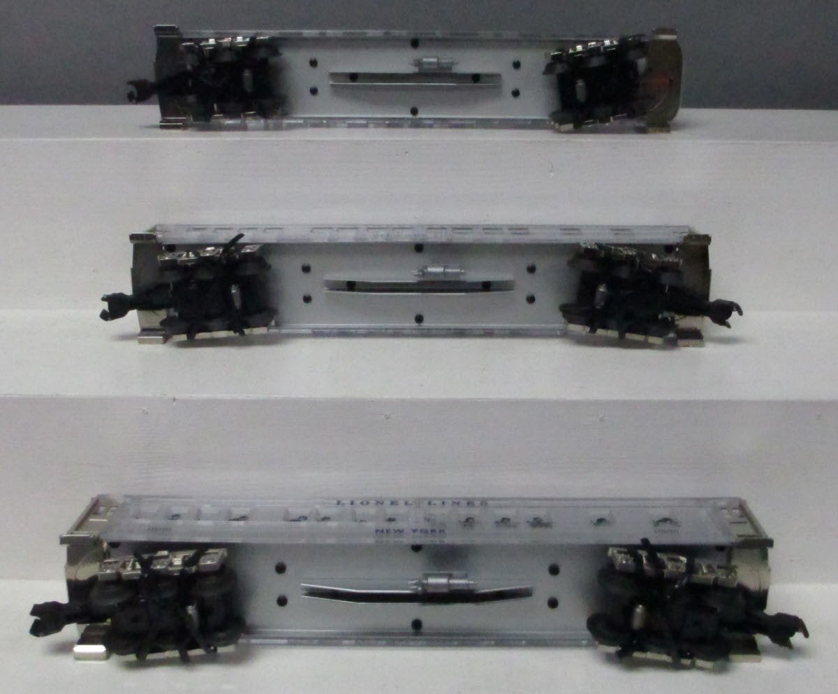 Lionel 6-29086 O Platinum Ghost Clear Shell Madison Passenger Cars (Set of 3) LN/Box