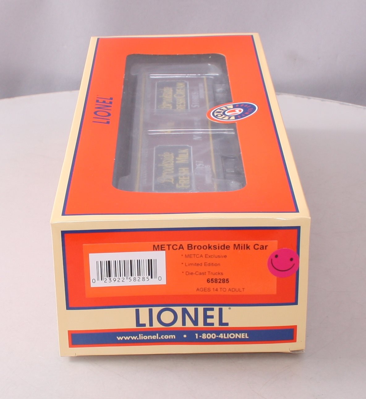 Lionel 6-58285 O Scale METCA Brookside Milk Car LN/Box
