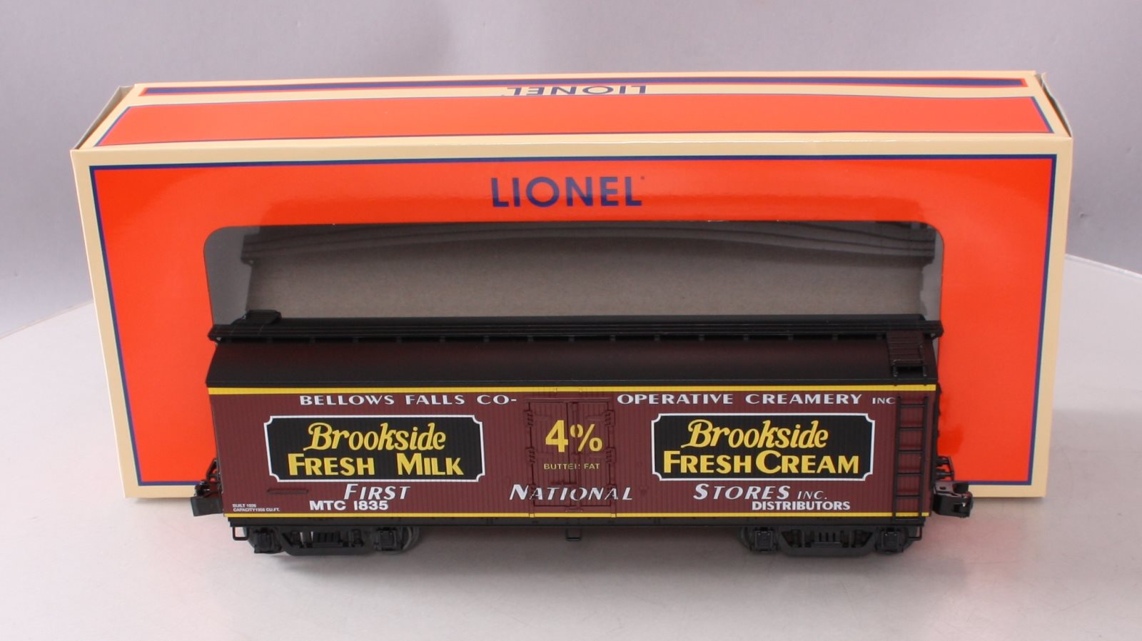 Lionel 6-58285 O Scale METCA Brookside Milk Car LN/Box