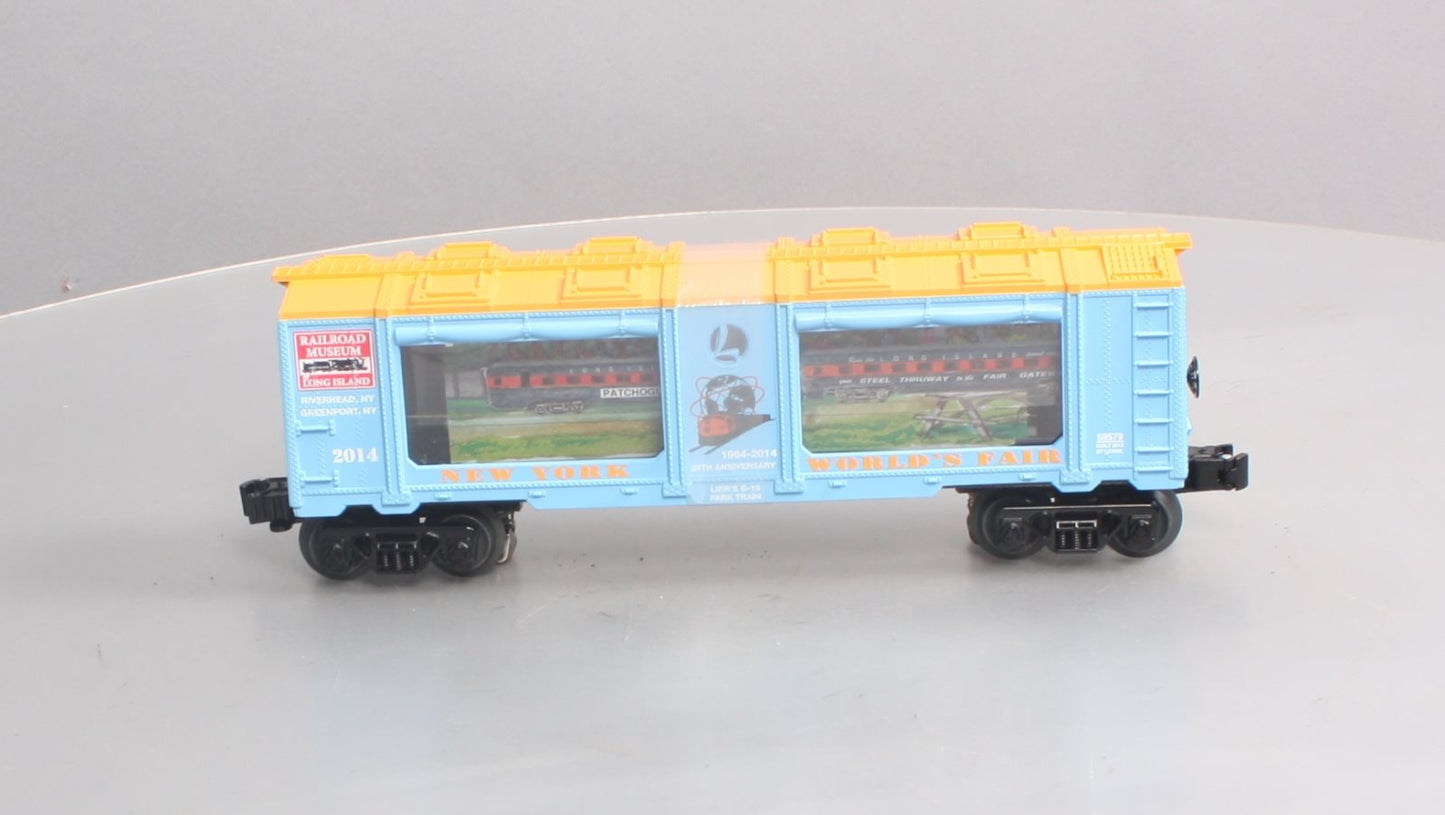 Lionel 6-58579 O Gauge New York World Fair RMLI G-16 Exhibit Car #2014 NIB