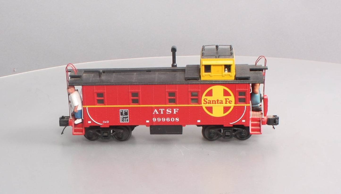 MTH 30-77163 O Santa Fe RailKing Offset Steel Caboose Car #999608
