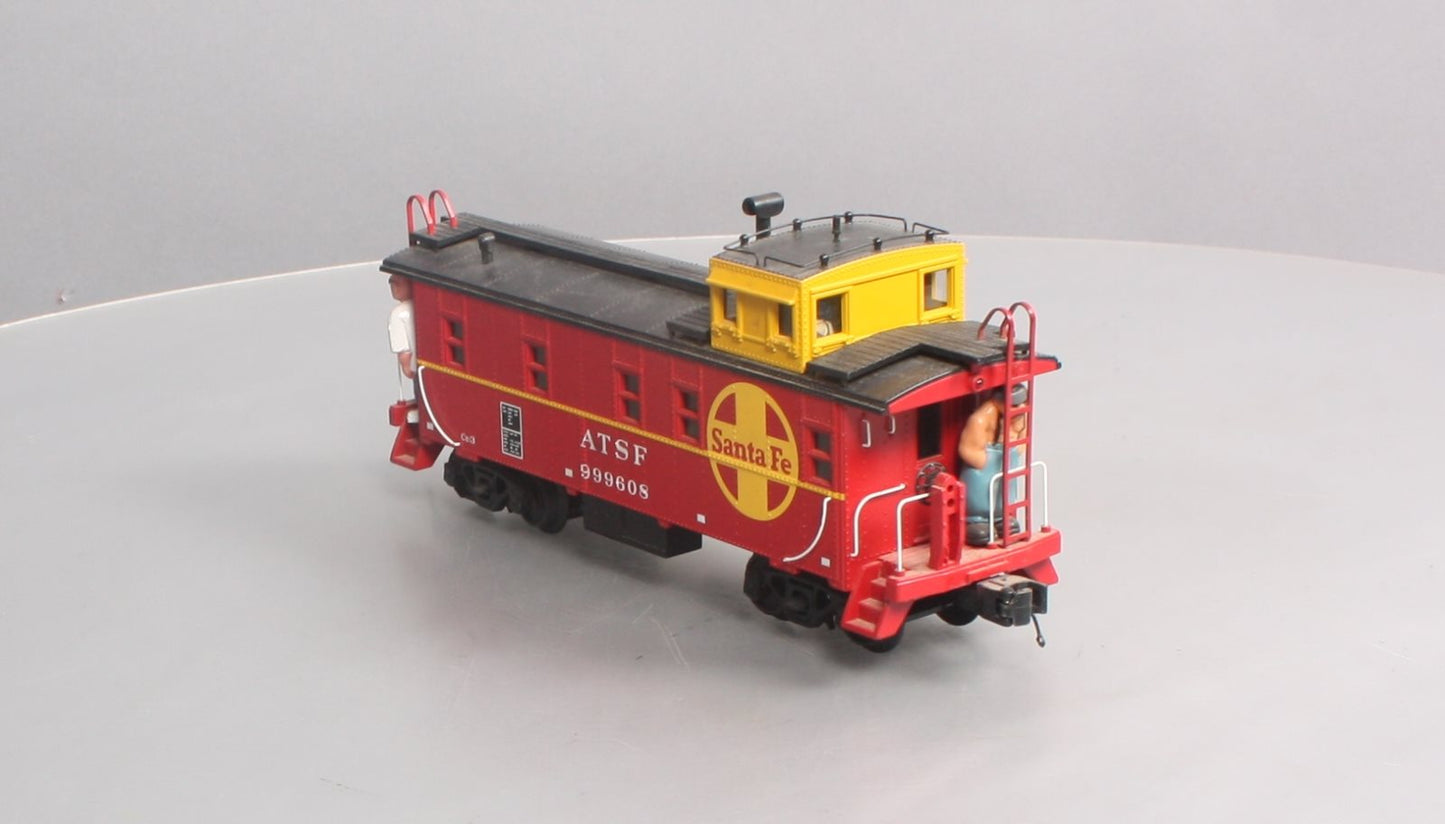 MTH 30-77163 O Santa Fe RailKing Offset Steel Caboose Car #999608