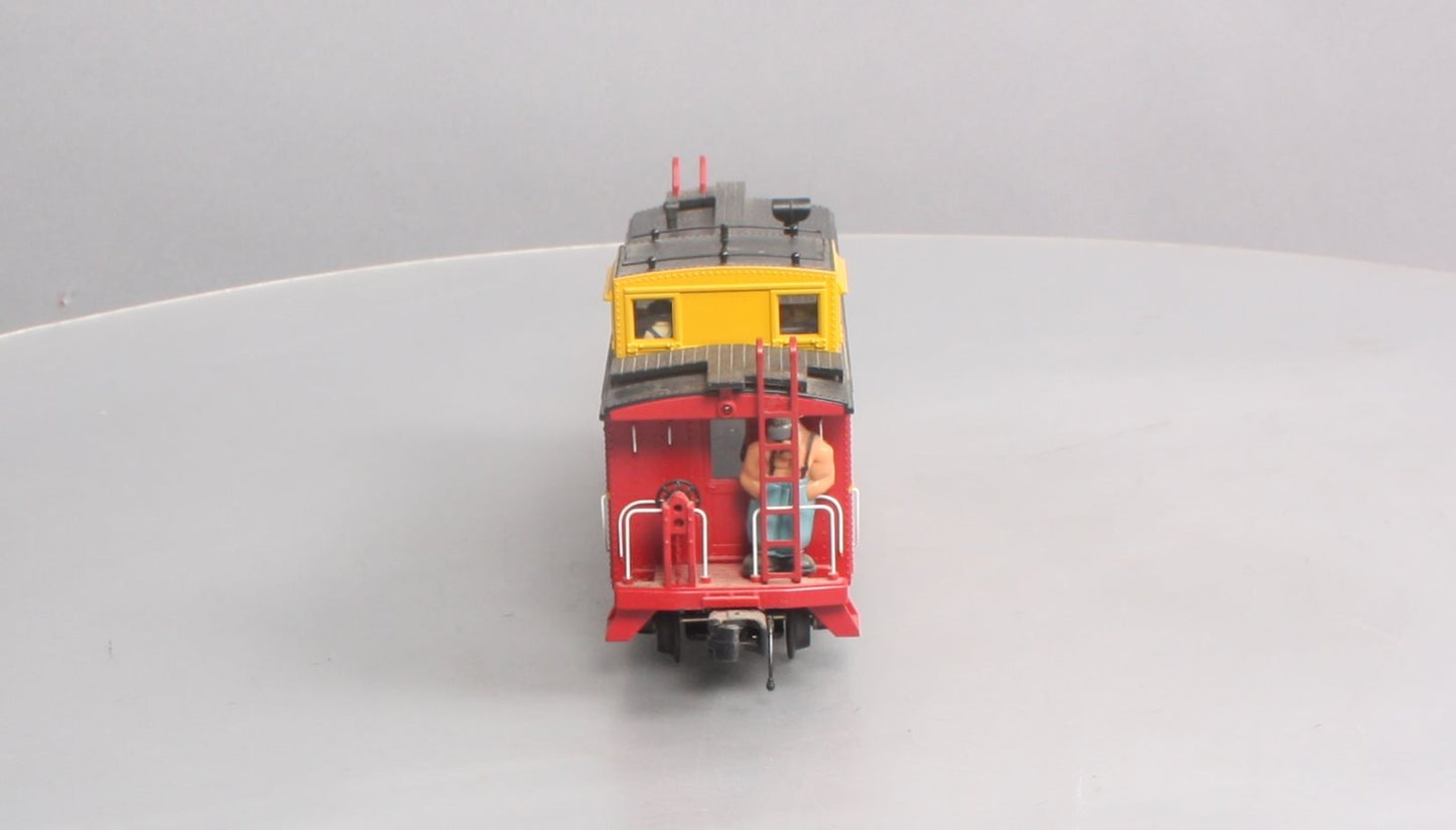 MTH 30-77163 O Santa Fe RailKing Offset Steel Caboose Car #999608