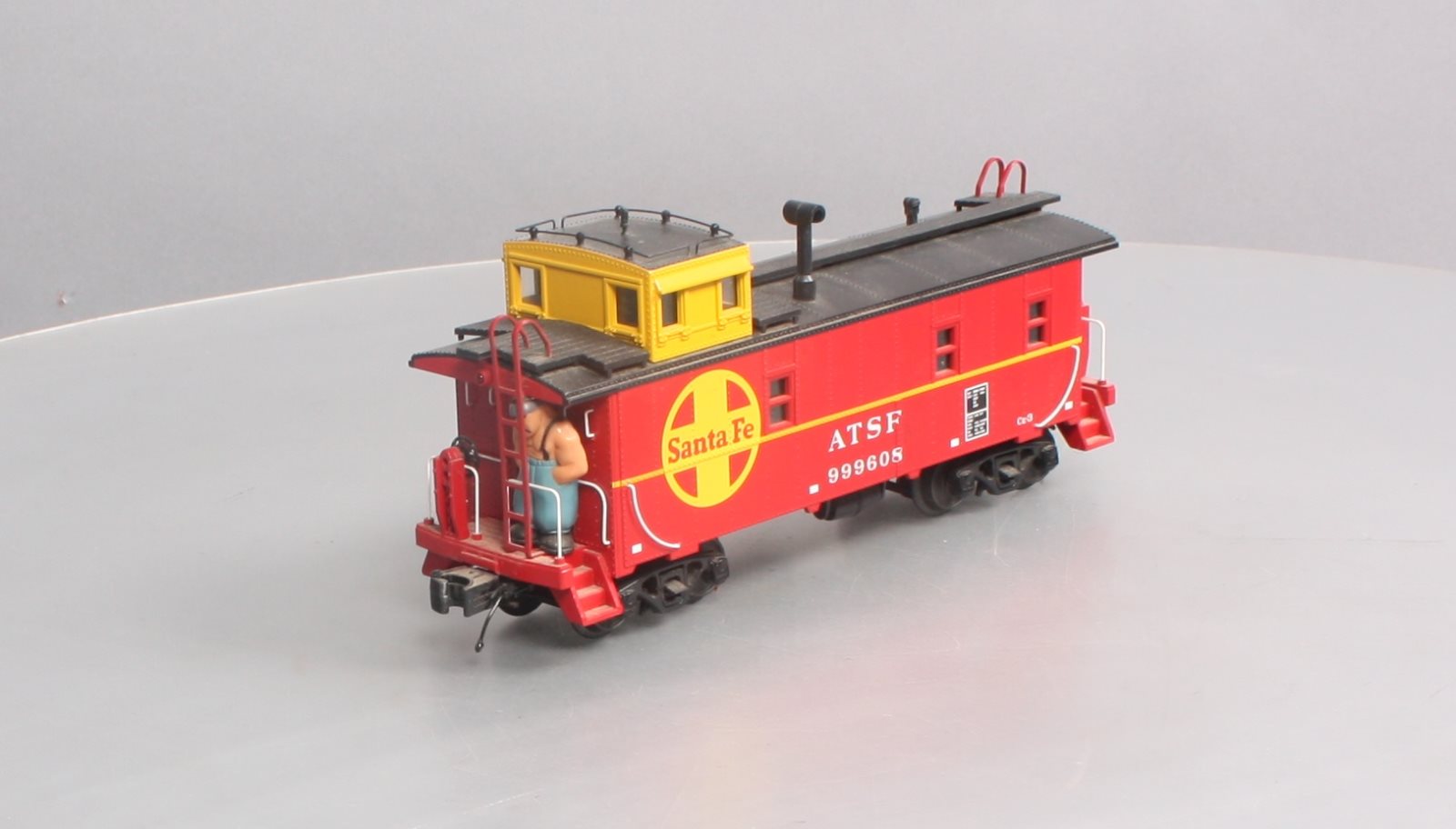 MTH 30-77163 O Santa Fe RailKing Offset Steel Caboose Car #999608