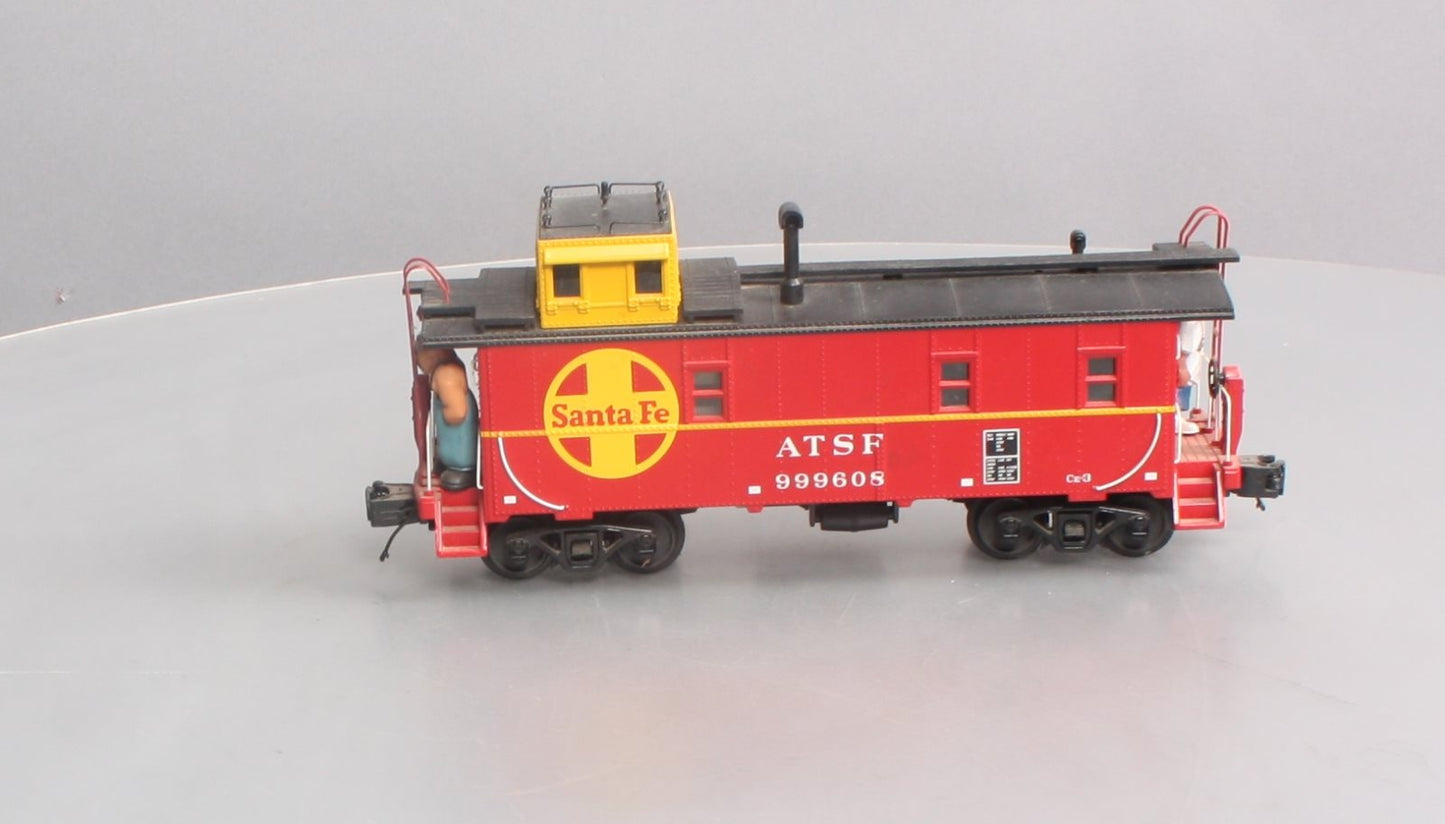 MTH 30-77163 O Santa Fe RailKing Offset Steel Caboose Car #999608