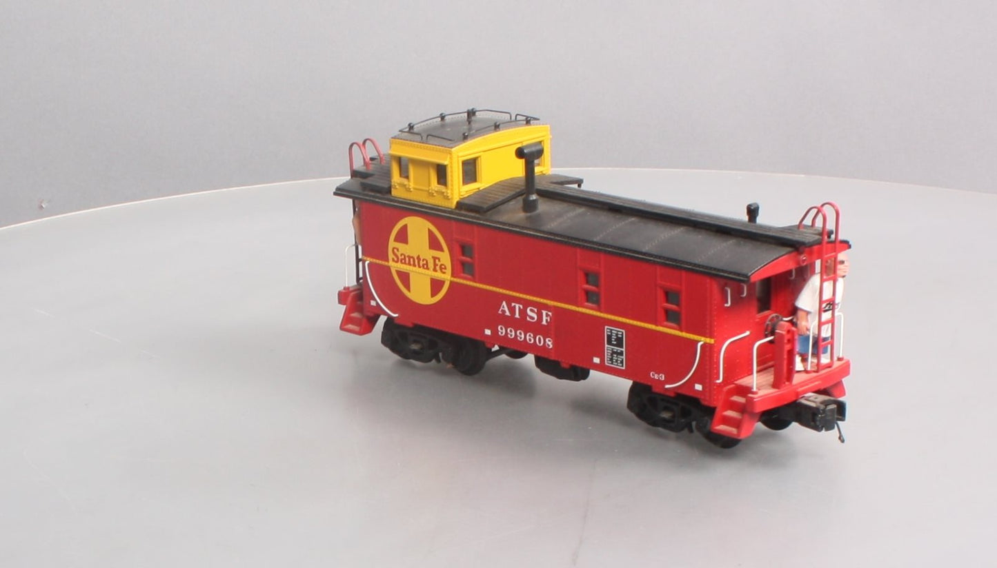 MTH 30-77163 O Santa Fe RailKing Offset Steel Caboose Car #999608