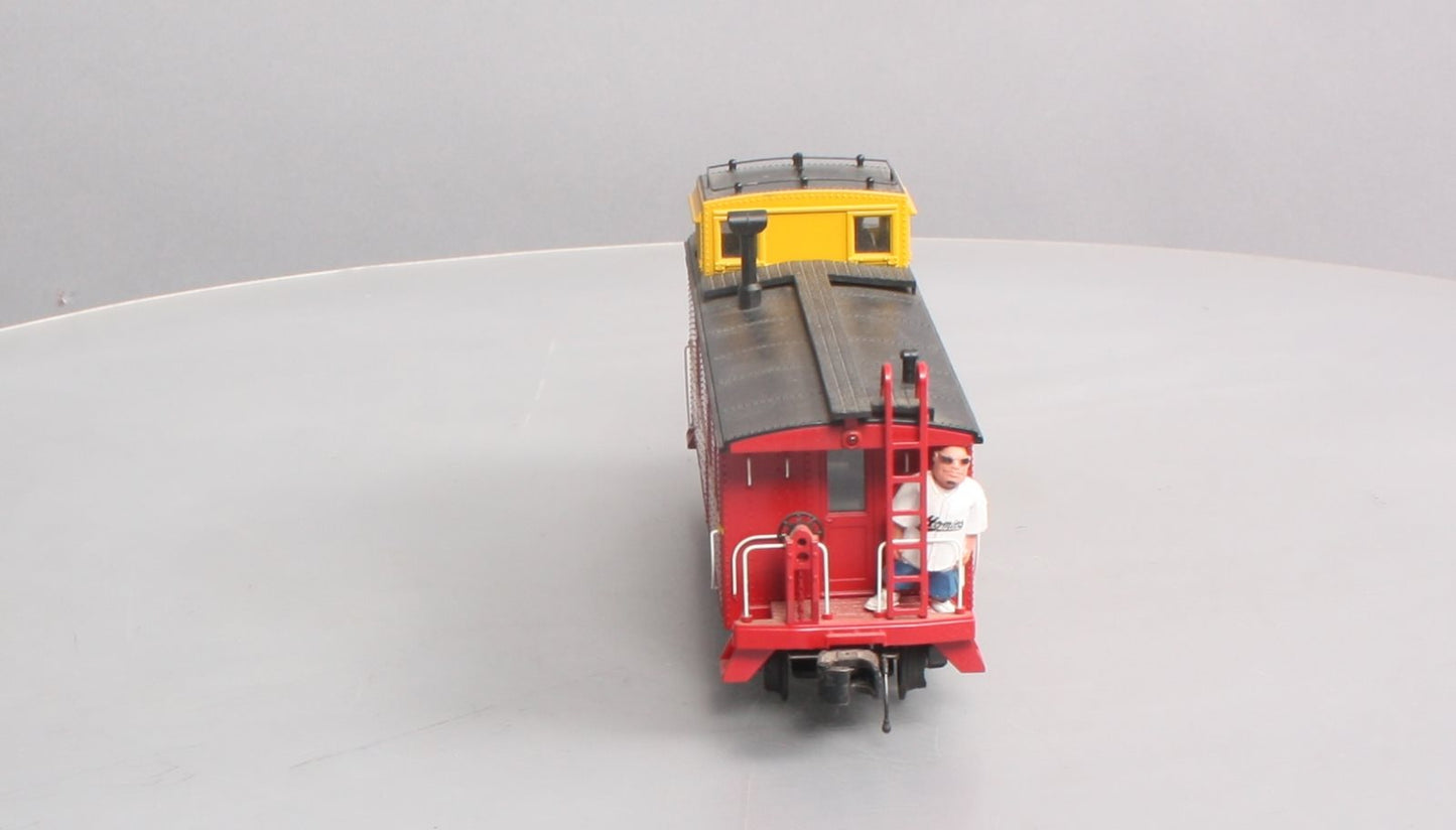 MTH 30-77163 O Santa Fe RailKing Offset Steel Caboose Car #999608