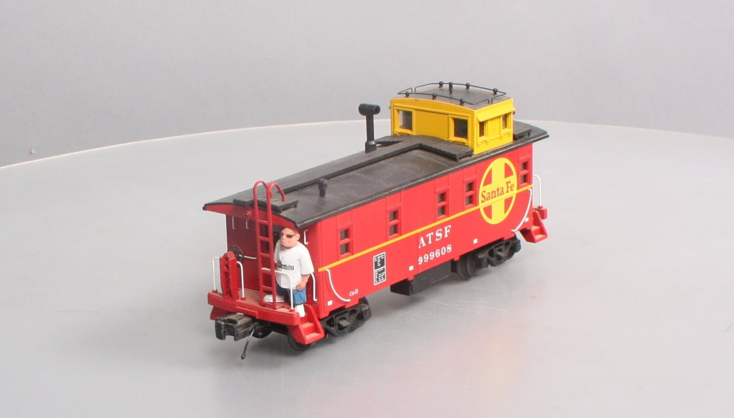 MTH 30-77163 O Santa Fe RailKing Offset Steel Caboose Car #999608