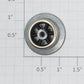Lionel 260E-47 Black 6-Spoked Rear Truck Wheel w/Nickel Rim-255E, 260E, 263E