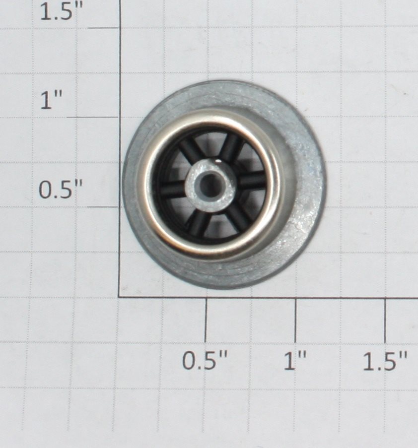 Lionel 260E-47 Black 6-Spoked Rear Truck Wheel w/Nickel Rim-255E, 260E, 263E