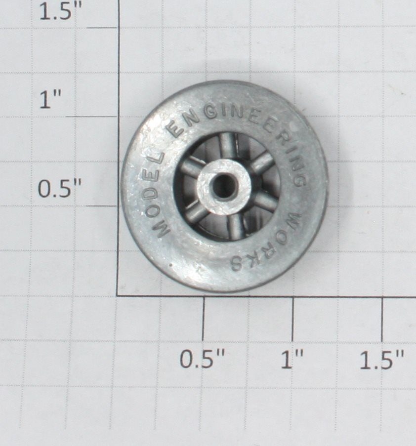 Lionel 260E-47 Black 6-Spoked Rear Truck Wheel w/Nickel Rim-255E, 260E, 263E