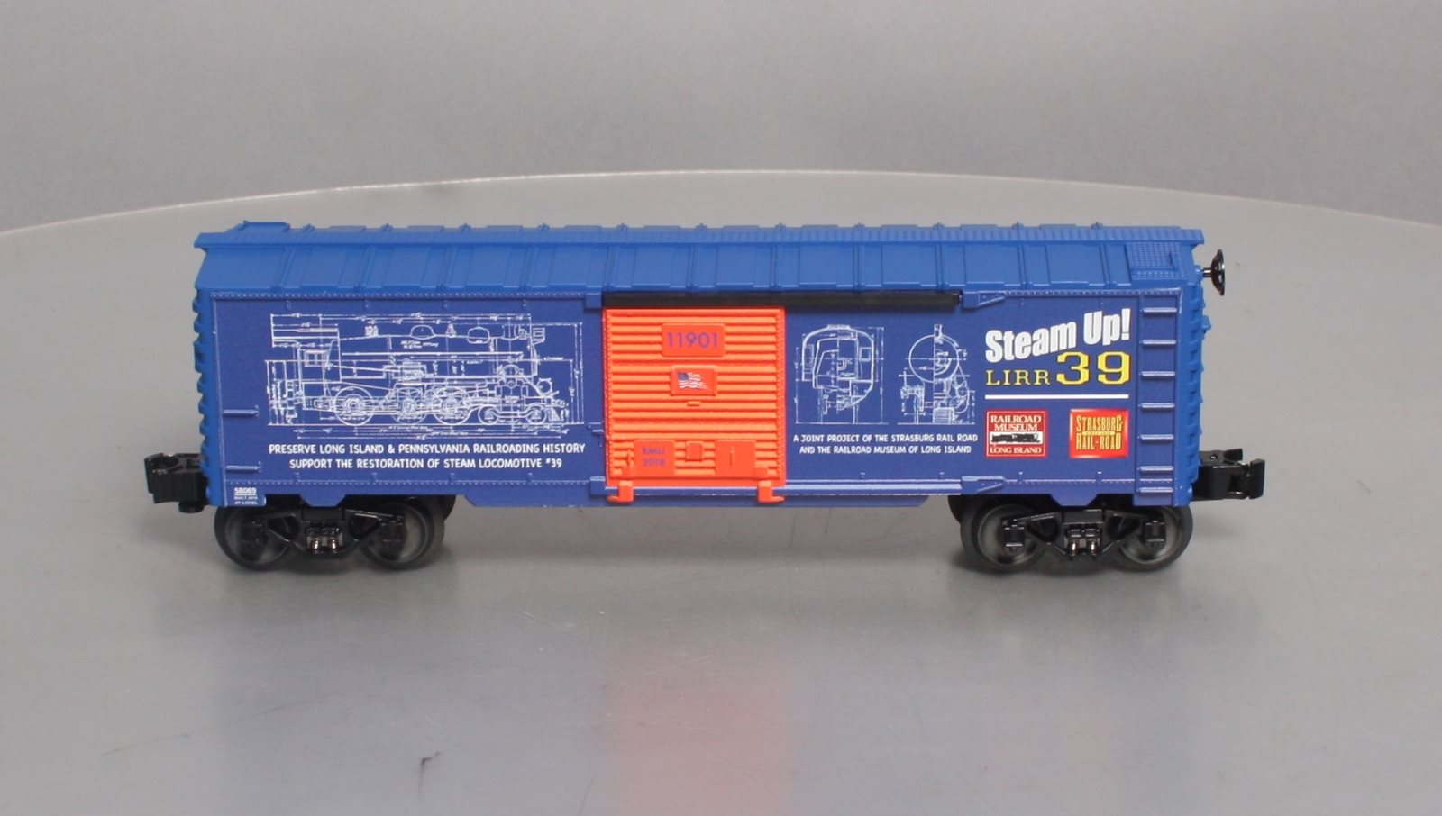 Lionel 6-58069 O Gauge Steam Up! LIRR 39 Blue Boy Railroad Museum of Long Island LN/Box