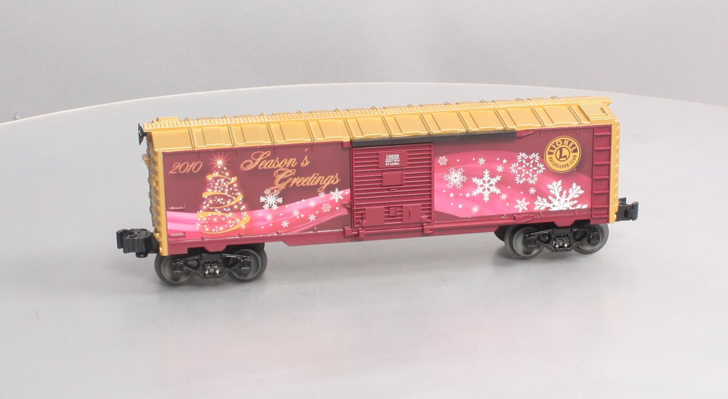 Lionel 6-15035 O Gauge LRRC-2010 Christmas Boxcar LN/Box