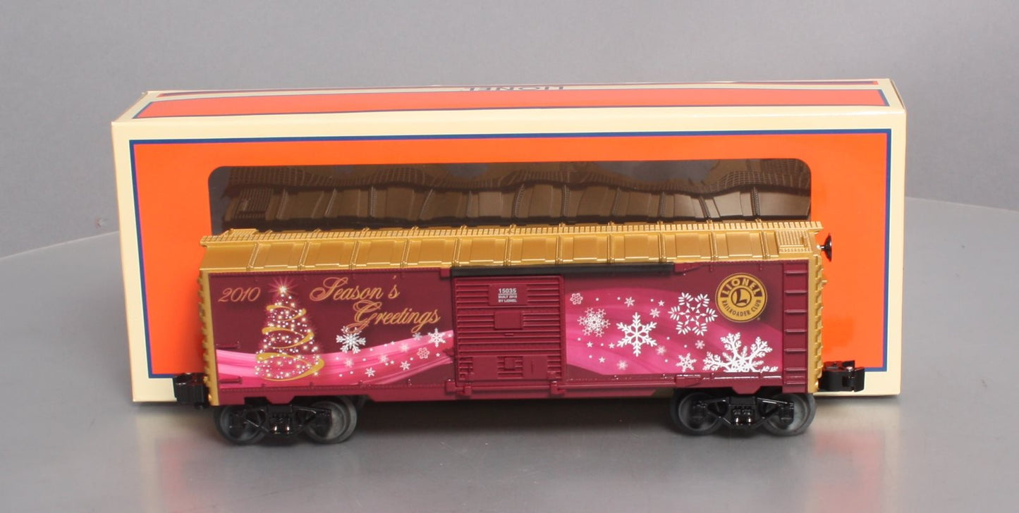 Lionel 6-15035 O Gauge LRRC-2010 Christmas Boxcar LN/Box