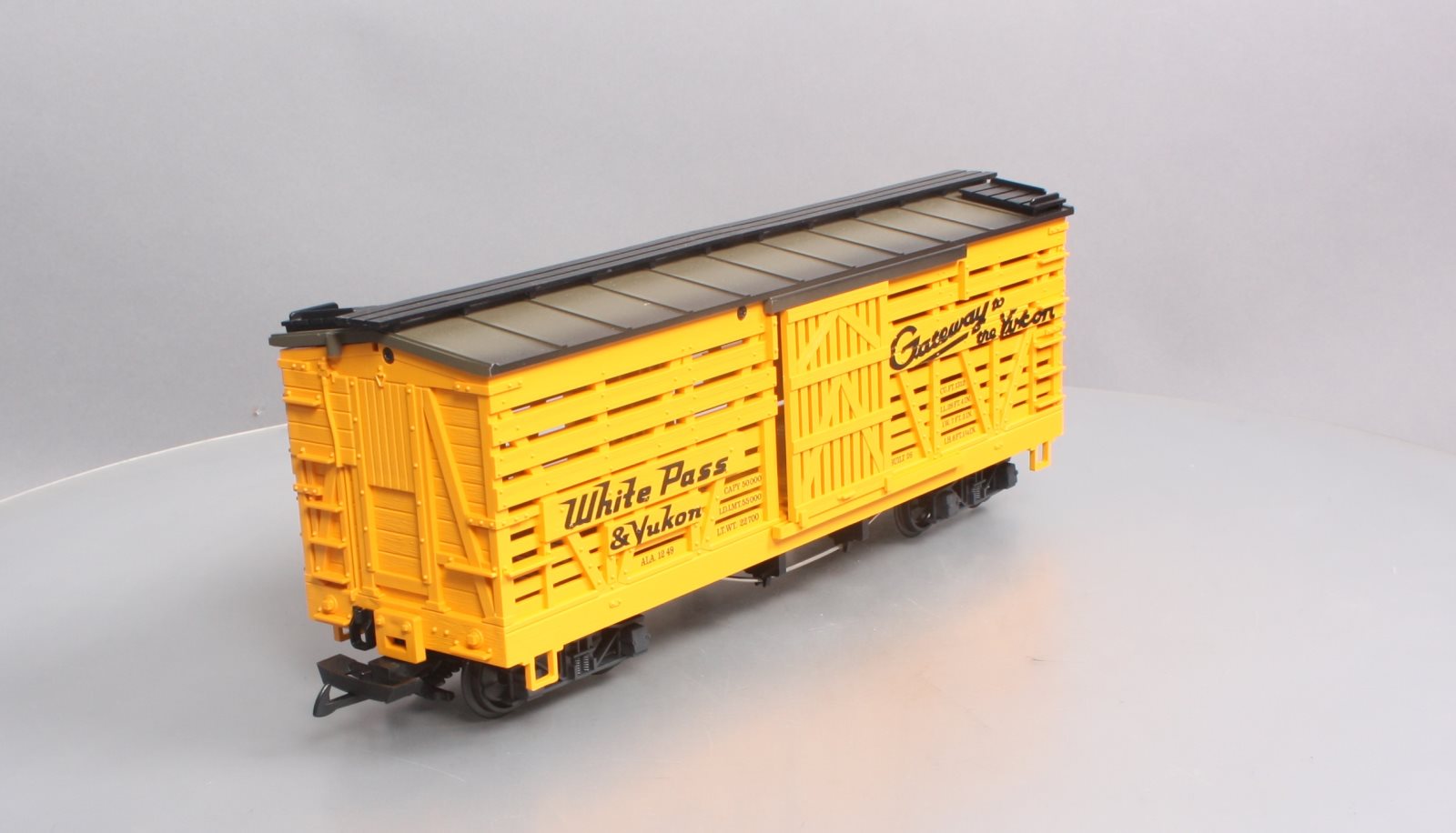 LGB 4168 G Scale White Pass & Yukon Stock Car EX/Box – Trainz
