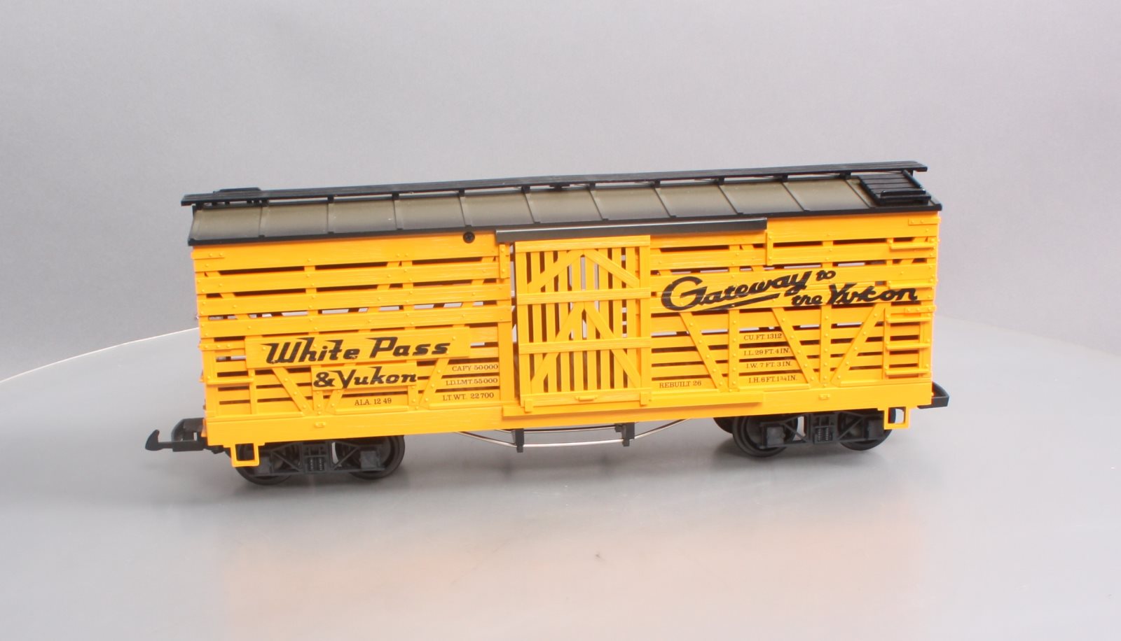 LGB 4168 G Scale White Pass & Yukon Stock Car EX/Box – Trainz