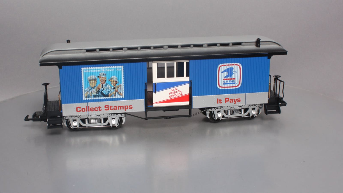 LGB 31840 G Scale U.S. Mail "Collect Stamps It Pays" Baggage Car EX