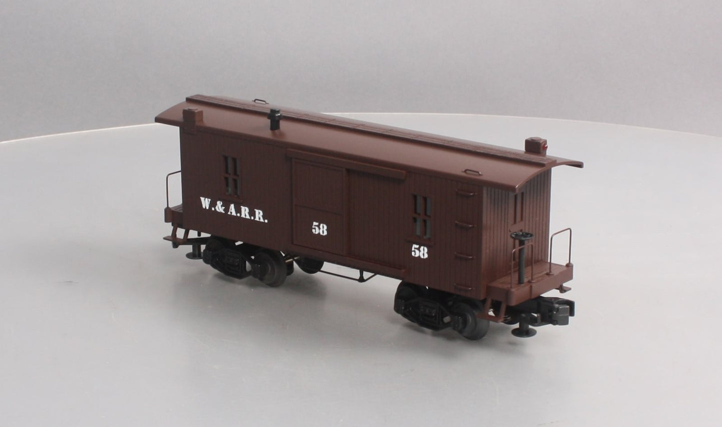 MTH 30-7724 O Gauge W.A.R.R. 19th Century Woodsided Caboose #58 LN/Box