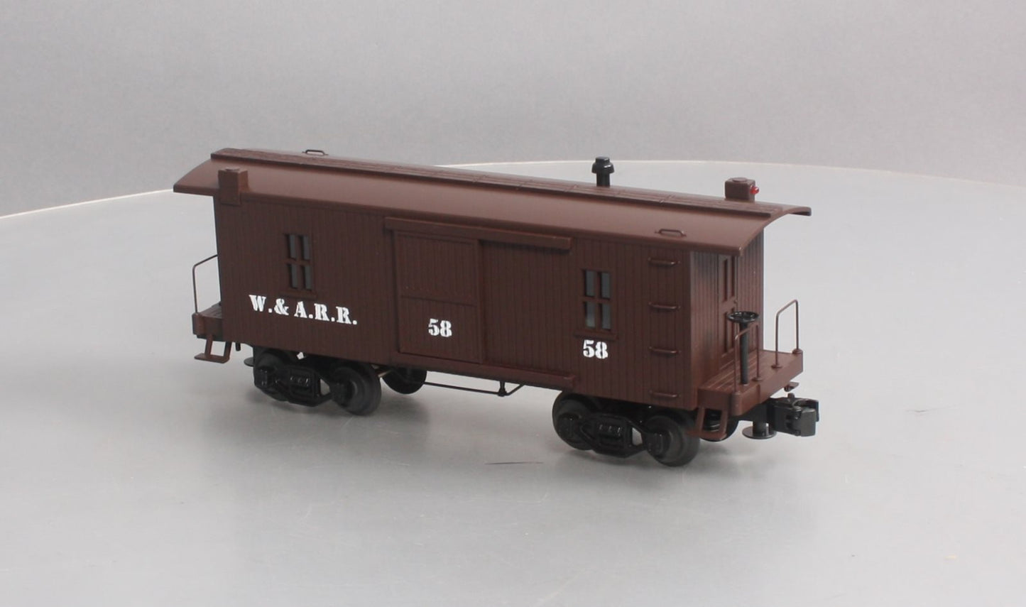 MTH 30-7724 O Gauge W.A.R.R. 19th Century Woodsided Caboose #58 LN/Box