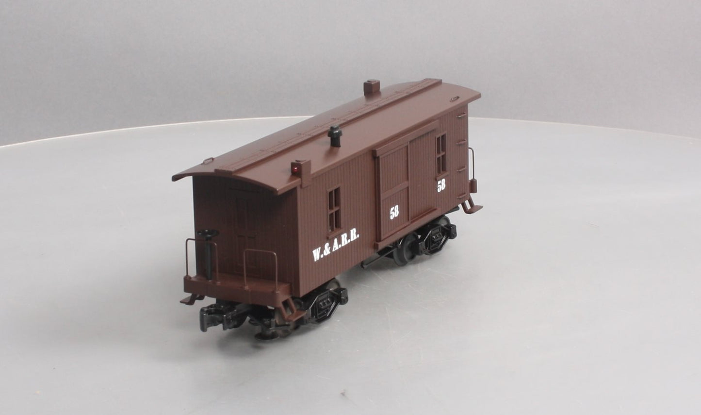 MTH 30-7724 O Gauge W.A.R.R. 19th Century Woodsided Caboose #58 LN/Box