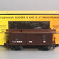 MTH 30-7724 O Gauge W.A.R.R. 19th Century Woodsided Caboose #58 LN/Box