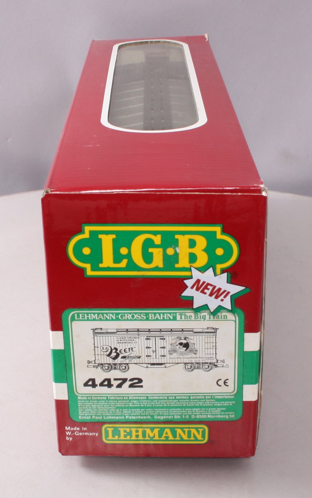 LGB 4472 G Scale Lake George & Boulder Brewing Reefer LN/Box
