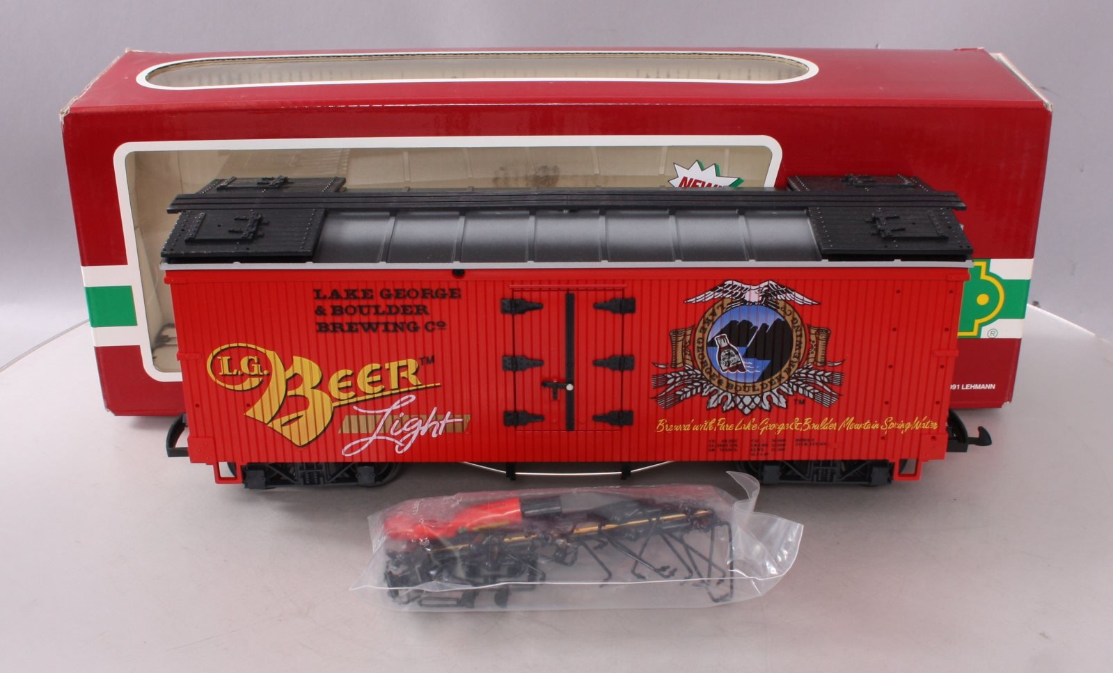 LGB 4472 G Scale Lake George & Boulder Brewing Reefer LN/Box