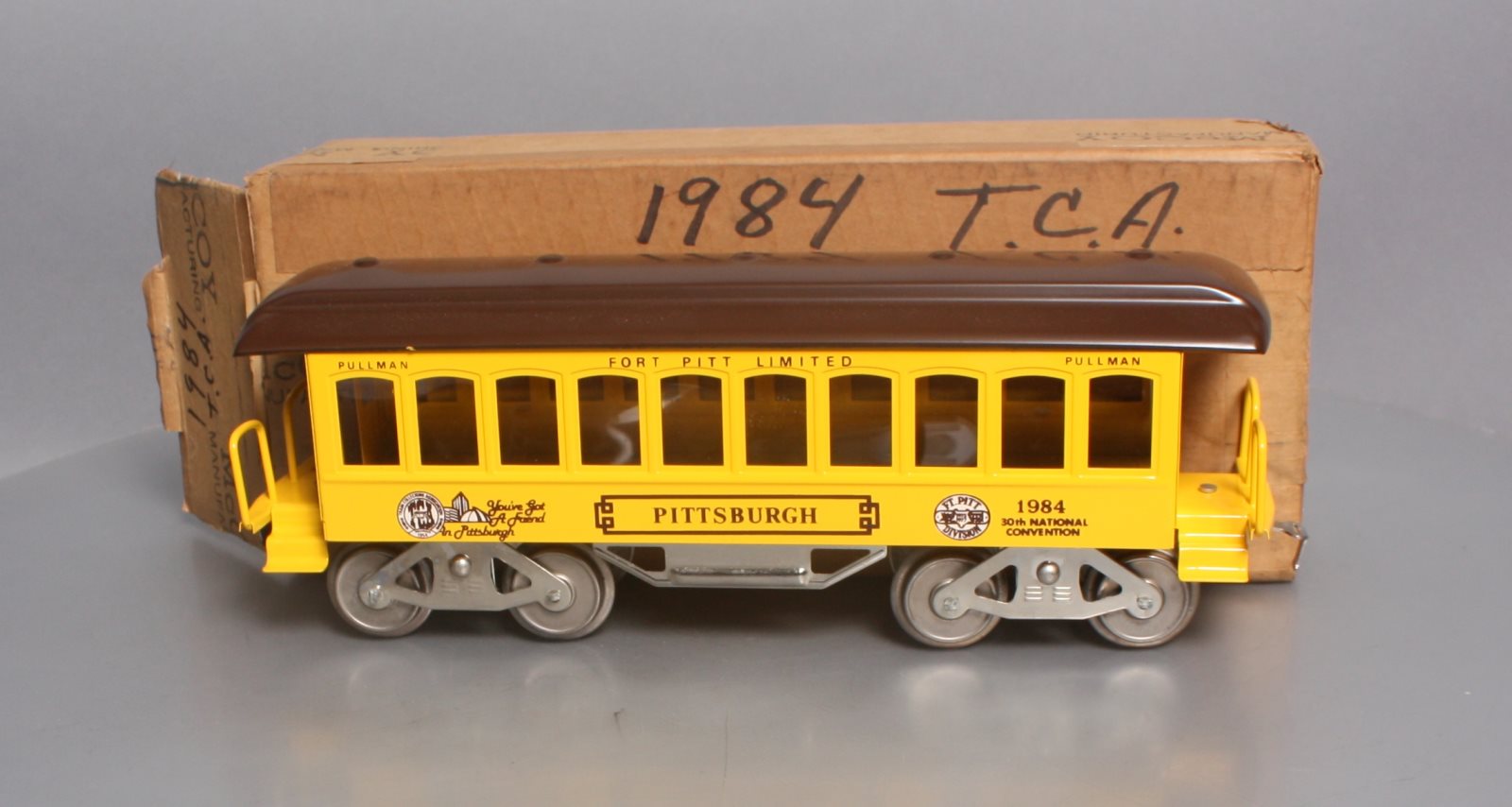 McCoy 1984 McCoy 1984 Standard Gauge TCA Pittsburgh Pullman Passenger Car LN/Box